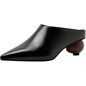 Suixing Black Women's Mule Heels